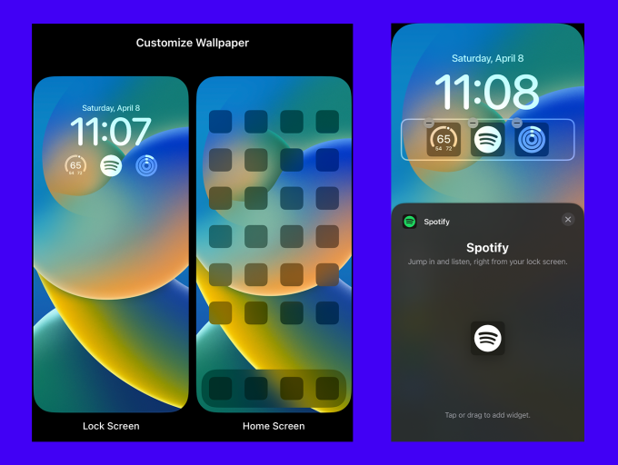 For easy access to its app, Spotify introduces a widget for the iPhone lock screen